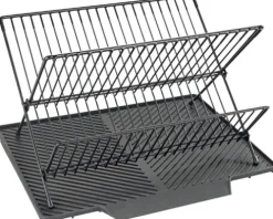 Abtropfmatte Wenko Nelia mit Gestell schwarz 54771100