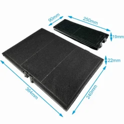 Aktivkohlefilter für Bosch 11018700 / DWZ0AK0A0 (2 Stück)