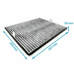 Aktivkohlefilter für Miele DKF17-P / 7932330 (4 Stück)