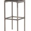 Alo Garten Barhocker inkl. Kissen grau. 38 X 38 X 76 cm