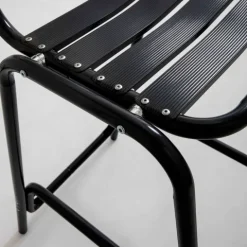 Aluminium-Hocker 62 x 45 x 95 cm - Oviala