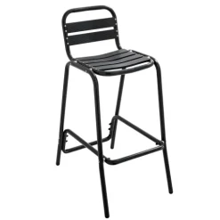Aluminium-Hocker 62 x 45 x 95 cm - Oviala
