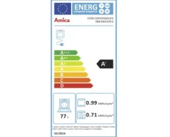 Amica Backofen EBX 944 670 S Nutzvolumen 77 l Maße BxHxT 60 cm x 56 cm x 56 cm