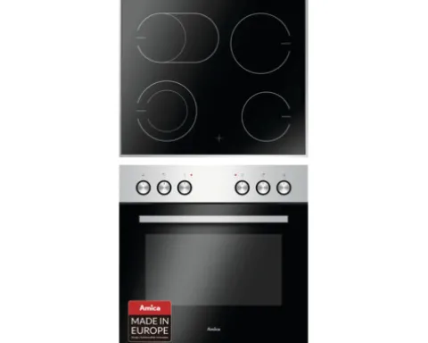 Amica Herdset EHC 933 011 E Nutzvolumen 65 l Maße BxHxT 56 cm x 60 cm x 56 cm