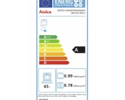 Amica Herdset SHC 913 001 E Nutzvolumen 65 l Maße BxHxT 60 cm x 85 cm x 60 cm
