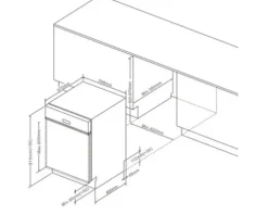 Amica Unterbaugeschirrspüler 60 cm für 13 Maßgedecke 11 l 47 dB (A) EGSPU 513 911 E
