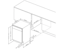 Amica Vollintegrierter Geschirrspüler 60 cm für 13 Maßgedecke 11 l 47 dB (A) EGSPV 593 911