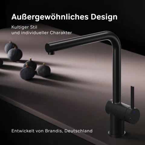 AM.PM Küchenarmatur um 360 Grad drehbar, Küchenarmatur mit Einhebelmischer Hoher Auslauf F8F05022