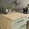 Arbeitsplatte Flex Well Cara BxLxS 60x220x2.8 cm artisan eiche