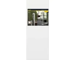 Aschenbecher Pfosten freistehend Edelstahl 100 cm (ohne Fuß)