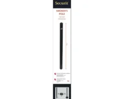 Aschenbecher Pfosten freistehend Edelstahl schwarz 100 cm (ohne Fuß)