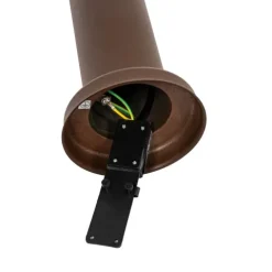 Außenlaterne rostbraun mit Opal 45 cm IP44 - Rox