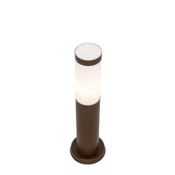 Außenlaterne rostbraun mit Opal 45 cm IP44 - Rox