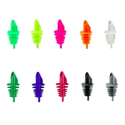 Ausgießer, Flaschenausgießer, Schnaps Dosierer für Flaschen Billy Neon Gelb - für fast alle Flaschengrößen von 0,5 - 1,5 L, 1 Stück