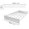 Ausziehbarer Balkon-Wäscheständer Foxydry Hide 101 cm aus Aluminium – wetterfest, platzsparend, Tragkraft 25 kg