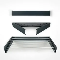 Ausziehbarer Balkon-Wäscheständer Foxydry Hide 101 cm aus Aluminium – wetterfest, platzsparend, Tragkraft 25 kg