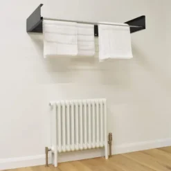Ausziehbarer Balkon-Wäscheständer Foxydry Hide 101 cm aus Aluminium – wetterfest, platzsparend, Tragkraft 25 kg