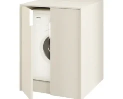 Baden Haus Waschmaschinenschrank Space BxHxT 70 x 93 x 73 cm cm gebürstet cremeweiß