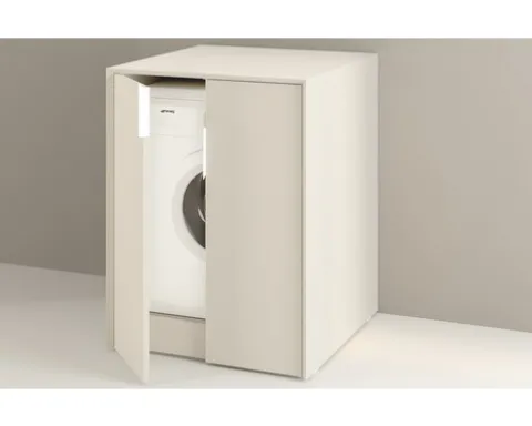 Baden Haus Waschmaschinenschrank Space BxHxT 70 x 93 x 73 cm cm gebürstet cremeweiß