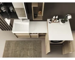 Baden Haus Waschmaschinenschrank Space BxHxT 70 x 93 x 73 cm Eiche bruges