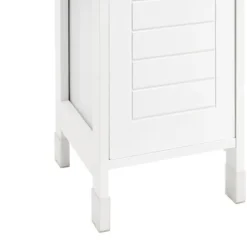 Badezimmerschrank mit 2 Körben in Weiß aus hochwertigem Material für Bad und Gäste-WC stilvoll und platzsparend FRG127-W