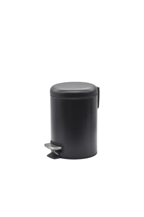 Bad Mülleimer 3L mit Pedal Soft-Close Schwarz