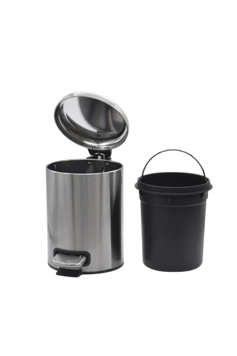 Bad Mülleimer 3L mit Pedal Soft-Close Chrom