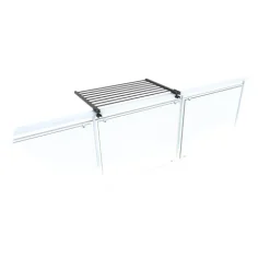 Balkon-Wäscheständer Foxydry Duo 82 cm aus Aluminium – beidseitig klappbar, wetterfest, Tragkraft 15 kg