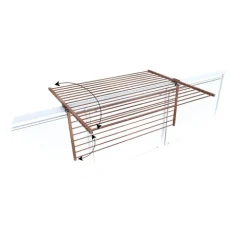 Balkon-Wäscheständer Foxydry Duo 118 cm aus Aluminium – beidseitig klappbar, wetterfest, Tragkraft 15 kg