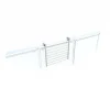Balkon-Wäscheständer Foxydry Duo 62 cm aus Aluminium – beidseitig klappbar, wetterfest, Tragkraft 15 kg