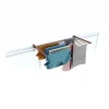 Balkon-Wäscheständer Foxydry Duo 102 cm aus Aluminium – beidseitig klappbar, wetterfest, Tragkraft 15 kg
