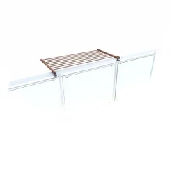 Balkon-Wäscheständer Foxydry Duo 102 cm aus Aluminium – beidseitig klappbar, wetterfest, Tragkraft 15 kg