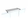 Balkon-Wäscheständer Foxydry Duo 118 cm aus Aluminium – beidseitig klappbar, wetterfest, Tragkraft 15 kg
