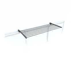 Balkon-Wäscheständer Foxydry Duo 118 cm aus Aluminium – beidseitig klappbar, wetterfest, Tragkraft 15 kg