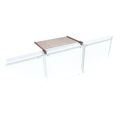 Balkon-Wäscheständer Foxydry Duo 82 cm aus Aluminium – beidseitig klappbar, wetterfest, Tragkraft 15 kg