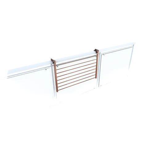 Balkon-Wäscheständer Foxydry Duo 82 cm aus Aluminium – beidseitig klappbar, wetterfest, Tragkraft 15 kg
