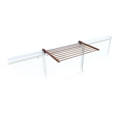 Balkon-Wäscheständer Foxydry Duo 82 cm aus Aluminium – beidseitig klappbar, wetterfest, Tragkraft 15 kg