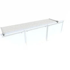 Balkon-Wäscheständer Foxydry Duo 202 cm aus Aluminium – beidseitig klappbar, wetterfest, Tragkraft 15 kg