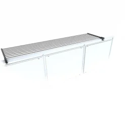 Balkon-Wäscheständer Foxydry Duo 162 cm aus Aluminium – beidseitig klappbar, wetterfest, Tragkraft 15 kg