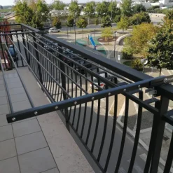 Balkon-Wäscheständer Foxydry Duo 162 cm aus Aluminium – beidseitig klappbar, wetterfest, Tragkraft 15 kg