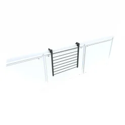 Balkon-Wäscheständer Foxydry Duo 62 cm aus Aluminium – beidseitig klappbar, wetterfest, Tragkraft 15 kg