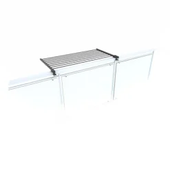 Balkon-Wäscheständer Foxydry Duo 102 cm aus Aluminium – beidseitig klappbar, wetterfest, Tragkraft 15 kg