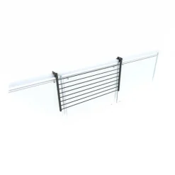 Balkon-Wäscheständer Foxydry Duo 102 cm aus Aluminium – beidseitig klappbar, wetterfest, Tragkraft 15 kg