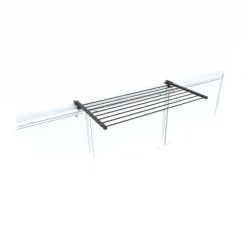 Balkon-Wäscheständer Foxydry Duo 102 cm aus Aluminium – beidseitig klappbar, wetterfest, Tragkraft 15 kg