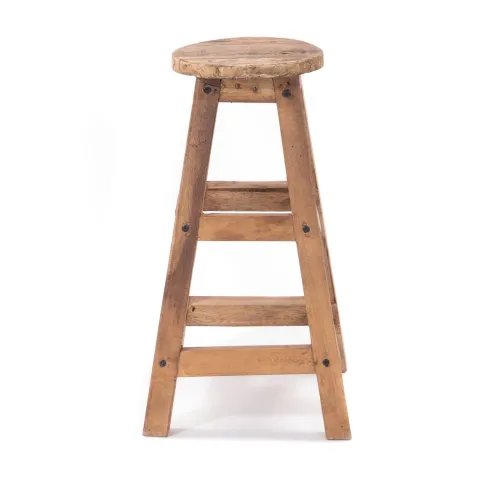 Barhocker Jack Mahagoni Massivholz naturfarben