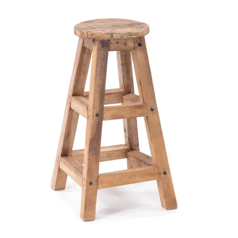 Barhocker Jack Mahagoni Massivholz naturfarben