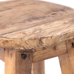 Barhocker Jack Mahagoni Massivholz naturfarben
