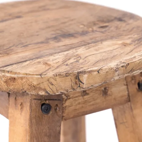 Barhocker Jack Mahagoni Massivholz naturfarben