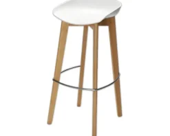 Barhocker Veba Keeve 119 x 47 x 53 cm Holz weiß