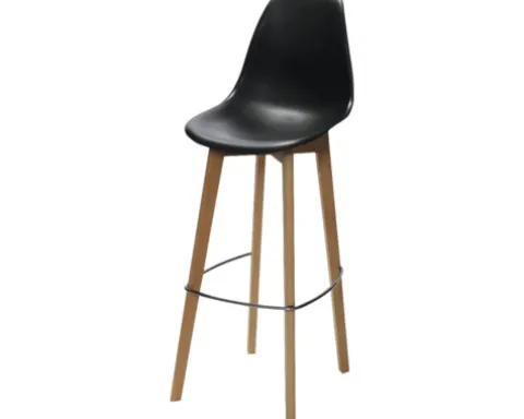 Barhocker Veba Keeve 119 x 47 x 53 cm Holz schwarz